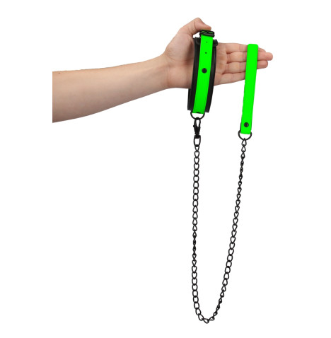 Collier et laisse phosphorescents - Ouch