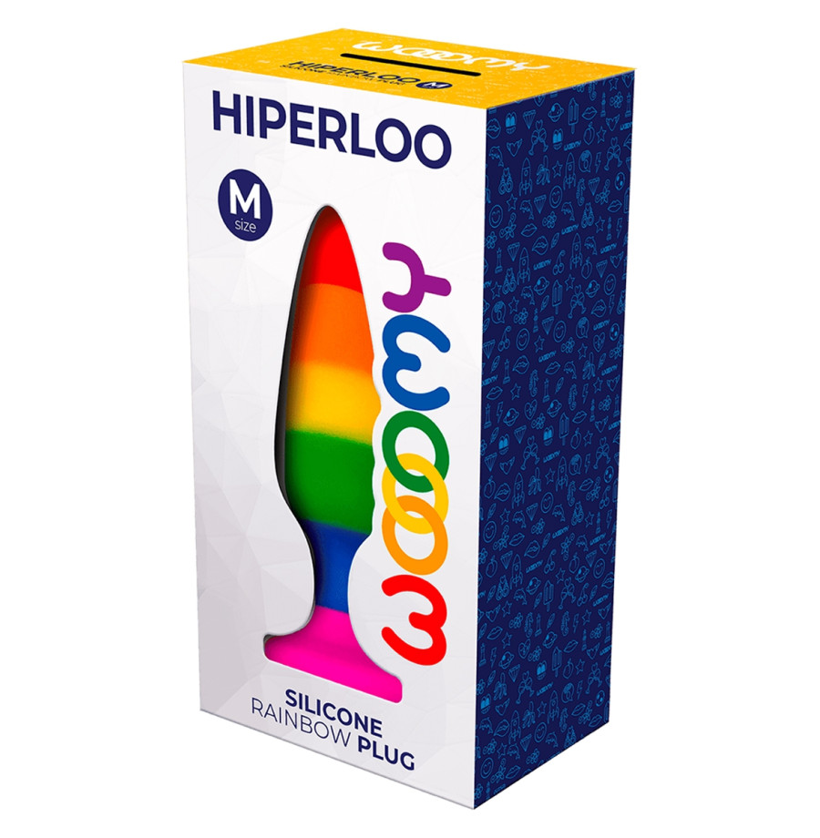 Plug arc en ciel Hiperloo M - Wooomy Plug arc en ciel Hiperloo M - Wooomy