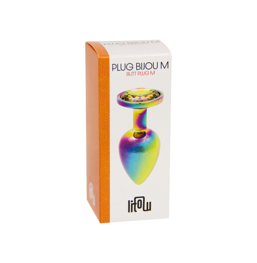 Plug bijou arc-en-ciel M - Litolu Plug bijou arc-en-ciel M - Litolu