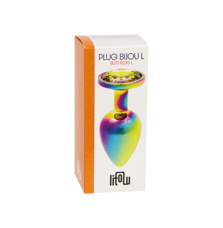 Plug bijou arc-en-ciel L - Litolu Plug bijou arc-en-ciel L - Litolu