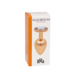 Plug bijou rose gold M - Litolu