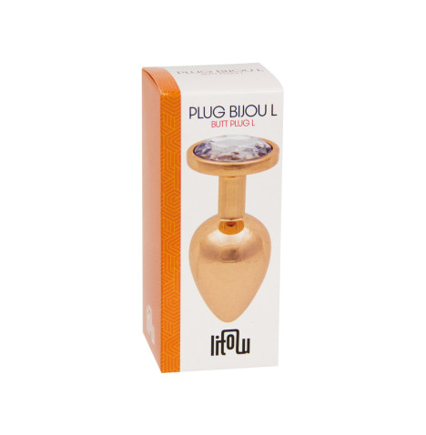 Plug bijou rose gold L - Litolu