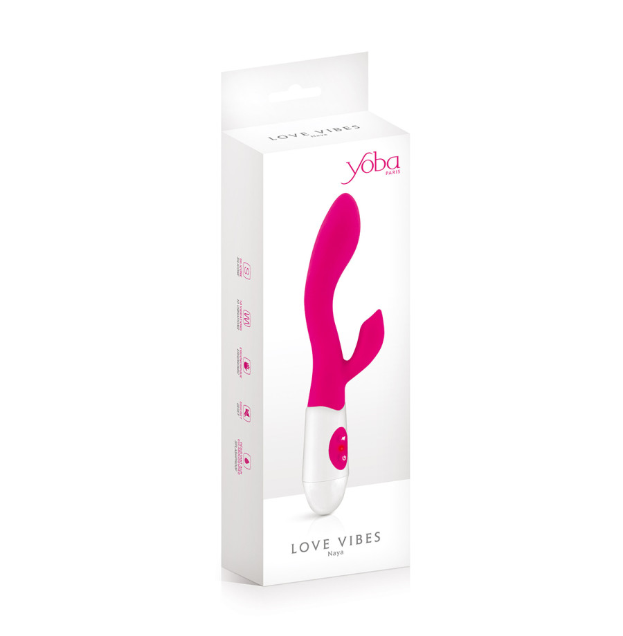 Vibromasseur Rabbit Naya rose - Yoba Vibromasseur Rabbit Naya rose - Yoba