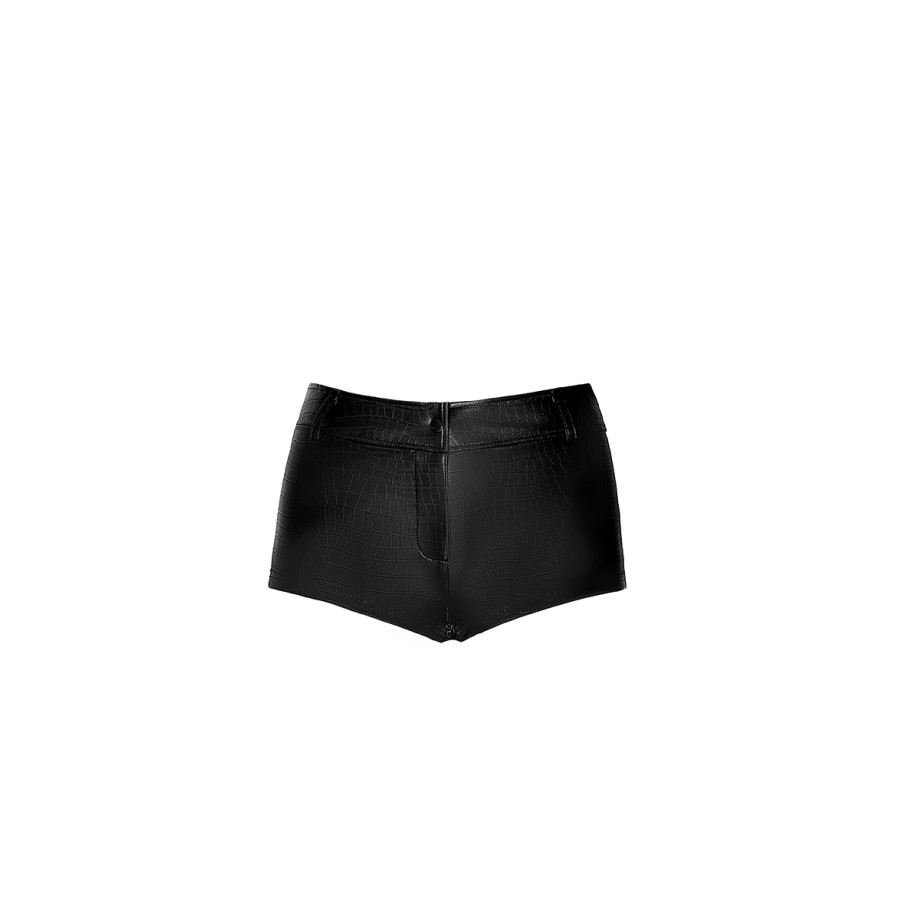 Short échancré F318 wetlook effet croco