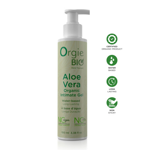 Gel Intime Bio à Base d'Eau à l'Aloe Vera