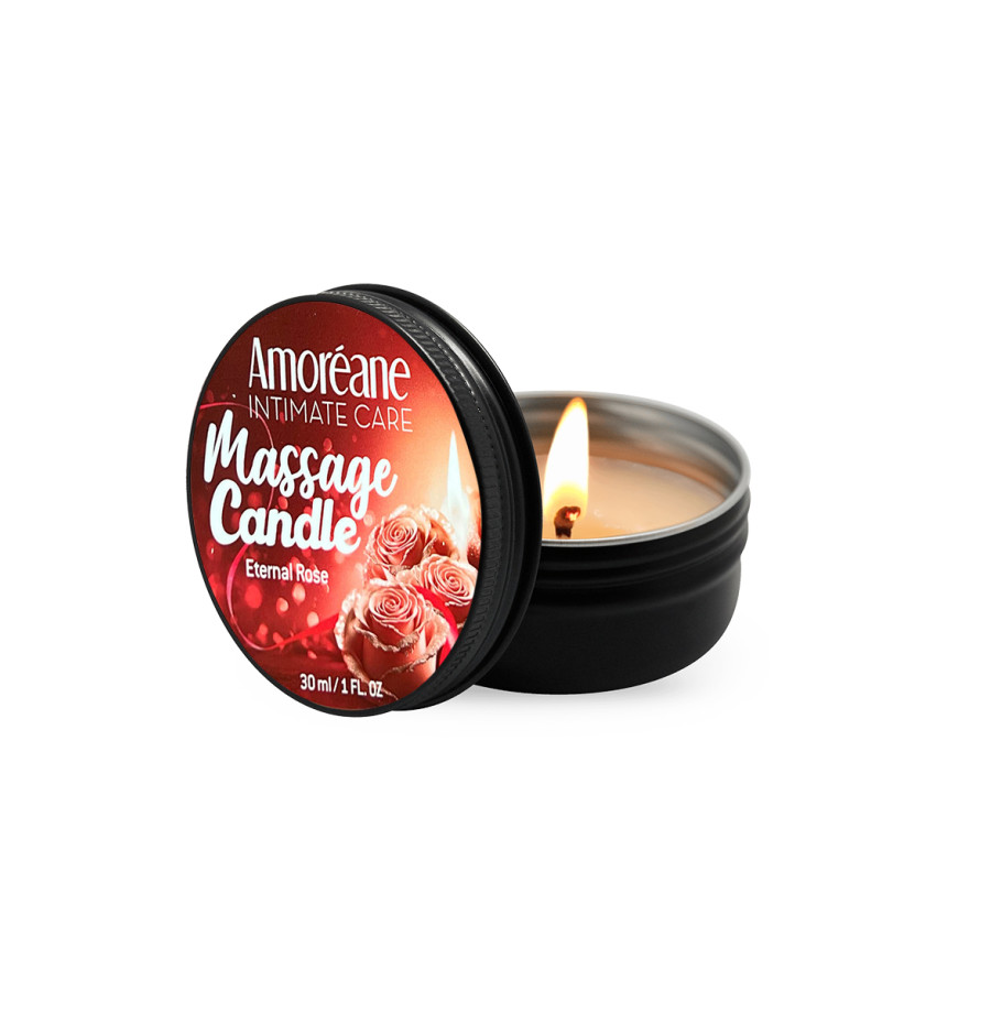 Bougie de massage Rose - Amoreane Bougie de massage Rose - Amoreane