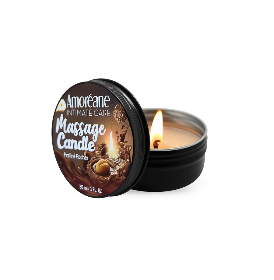 Bougie de massage Rocher Praliné - Amoreane Bougie de massage Rocher Praliné - Amoreane