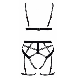  Set lingerie BDSM harnais noir - Cotelli Lingerie