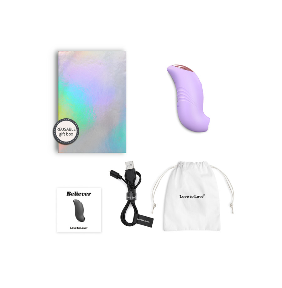 Stimulateur clitoridien Believer mauve - Love to Love Stimulateur clitoridien Believer mauve - Love to Love