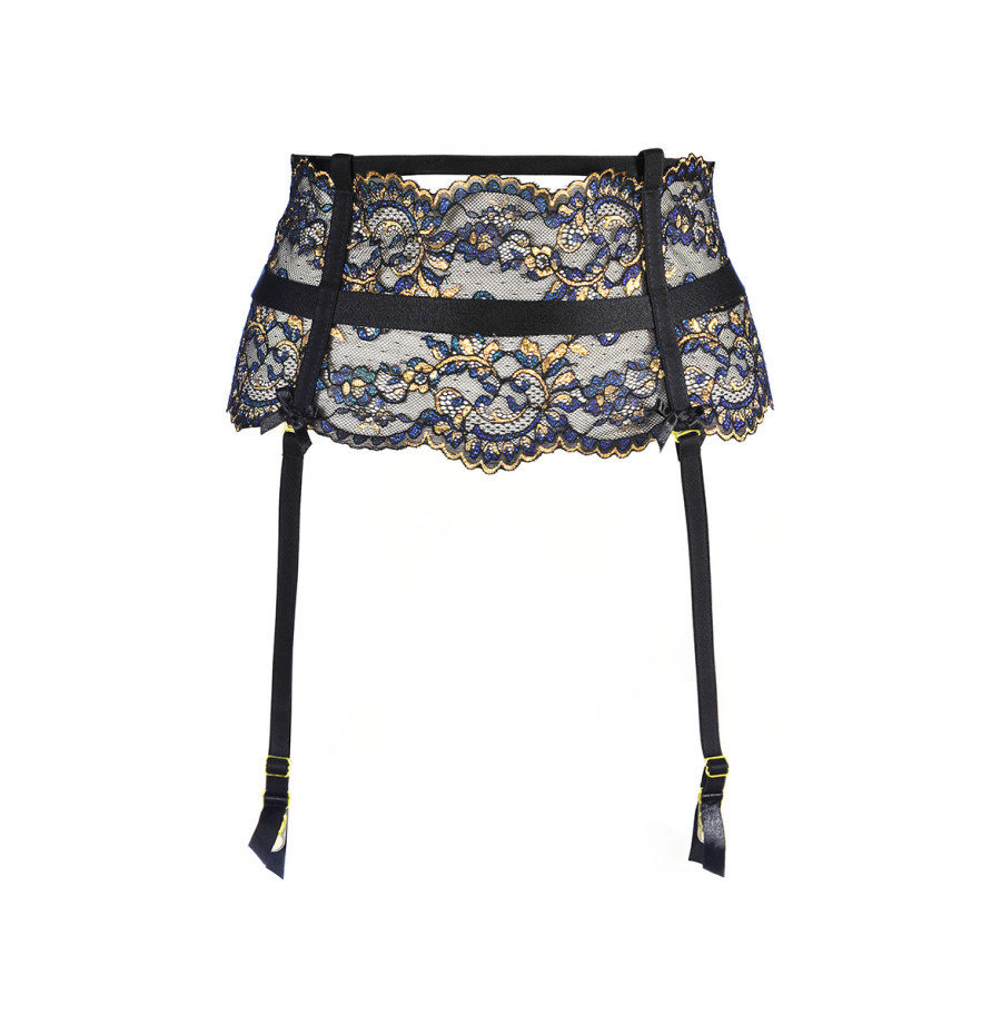 Porte-jarretelles dentelle Noir V-10362 - Axami