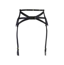 Porte-jarretelles dentelle Noir V-10362 - Axami