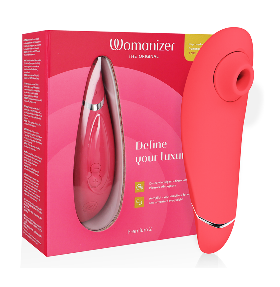 WOMANIZER - STIMULATEUR CLITORAL PREMIUM 2 FRAMBOISE WOMANIZER - STIMULATEUR CLITORAL PREMIUM 2 FRAMBOISE