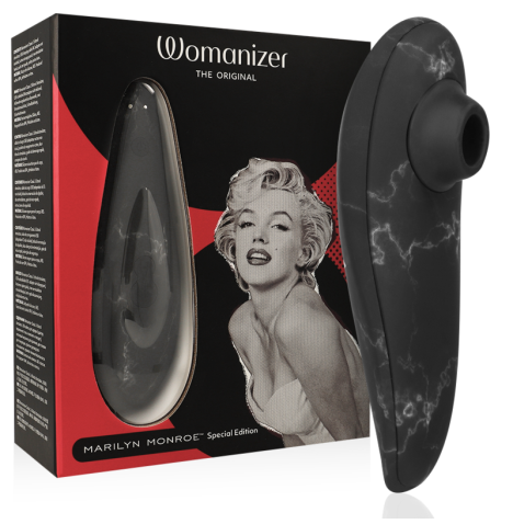 WOMANIZER - MARILYN MONROE CLASSIC 2 STIMULATEUR CLITORAL MARBRE NOIR