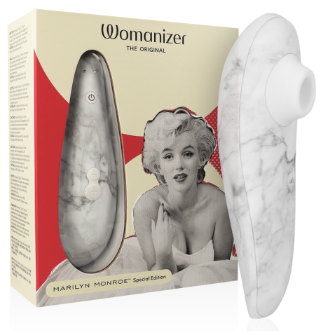 WOMANIZER - MARILYN MONROE CLASSIC 2 STIMULATEUR CLITORAL MARBRE BLANC