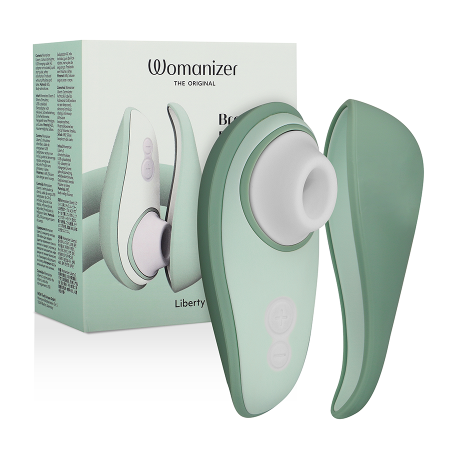 WOMANIZER - LIBERTY 2 STIMULATEUR & VENTOUSE CLITORIS VERT CLAIR WOMANIZER - LIBERTY 2 STIMULATEUR & VENTOUSE CLITORIS VERT CLAIR