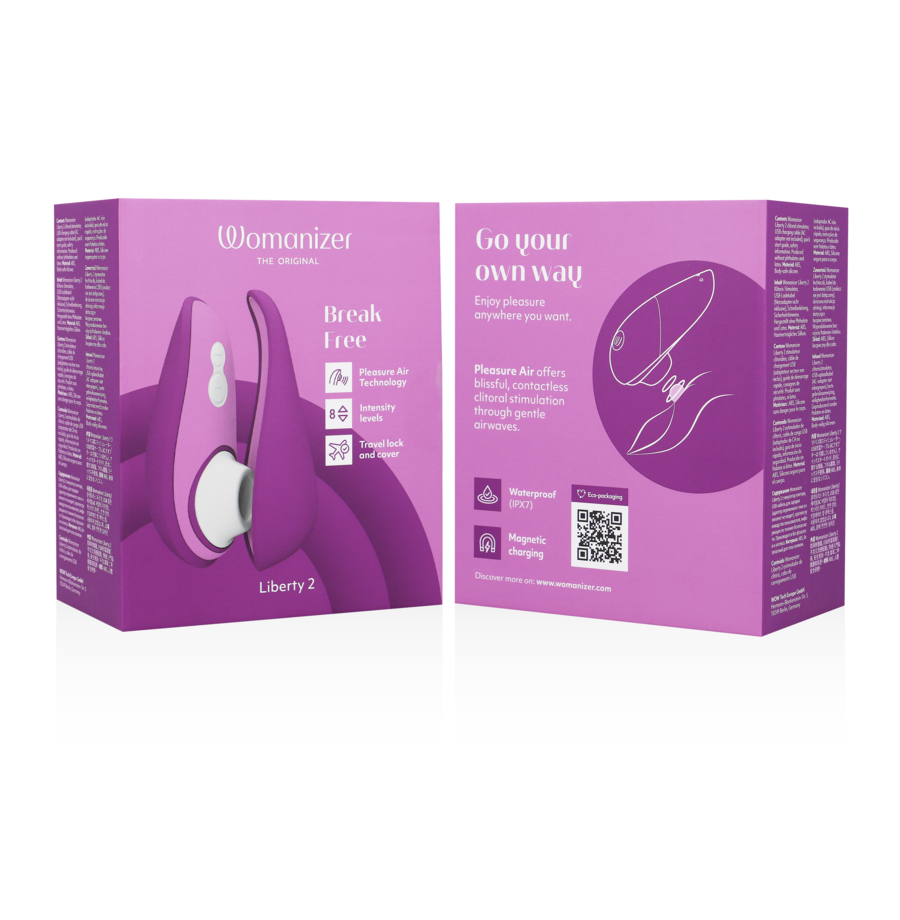 WOMANIZER - LIBERTY 2 STIMULATEUR & VENTOUSE CLITORIS VIOLET WOMANIZER - LIBERTY 2 STIMULATEUR & VENTOUSE CLITORIS VIOLET