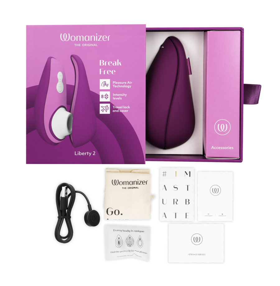 WOMANIZER - LIBERTY 2 STIMULATEUR & VENTOUSE CLITORIS VIOLET WOMANIZER - LIBERTY 2 STIMULATEUR & VENTOUSE CLITORIS VIOLET