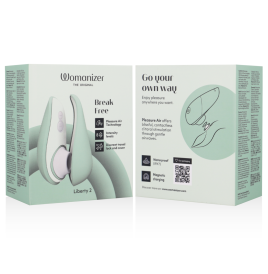 WOMANIZER - LIBERTY 2 STIMULATEUR & VENTOUSE CLITORIS VERT CLAIR WOMANIZER - LIBERTY 2 STIMULATEUR & VENTOUSE CLITORIS VERT CLAIR