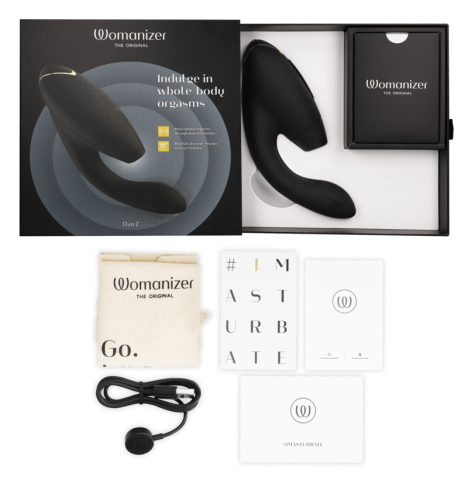 WOMANIZER - STIMULATEUR DUO 2 NOIR