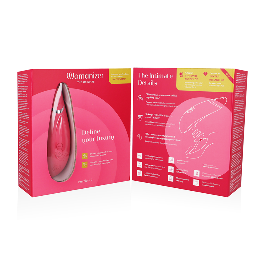 WOMANIZER - STIMULATEUR CLITORIS PREMIUM 2 FRAMBOISE WOMANIZER - STIMULATEUR CLITORIS PREMIUM 2 FRAMBOISE