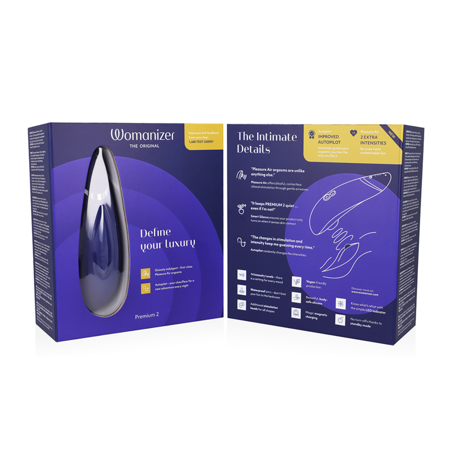 WOMANIZER - STIMULATEUR CLITORIS PREMIUM 2 BLUEBERRY WOMANIZER - STIMULATEUR CLITORIS PREMIUM 2 BLUEBERRY