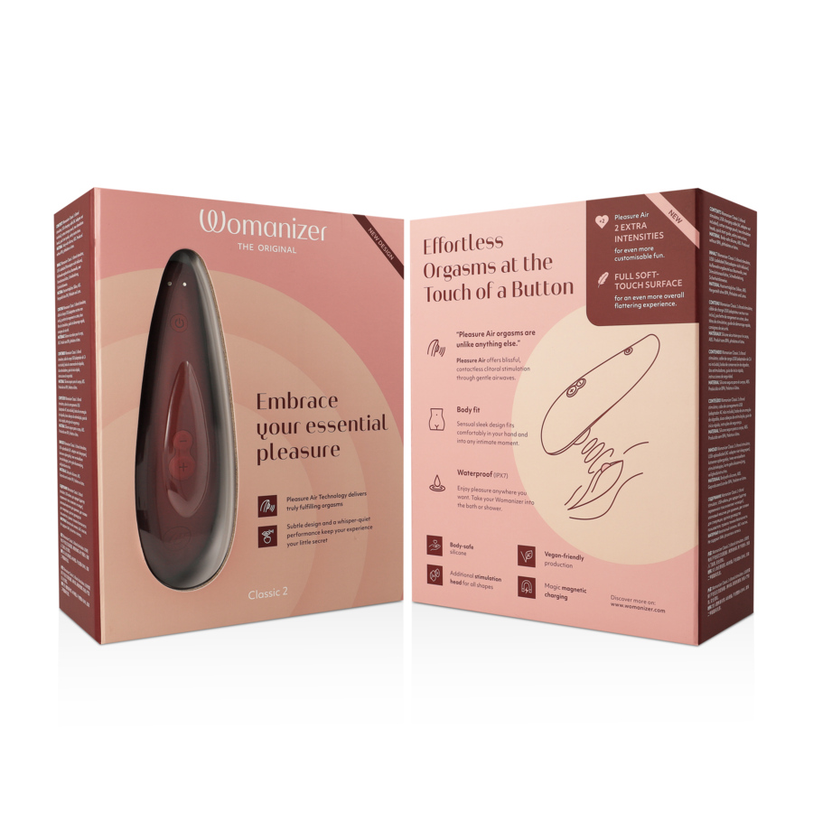 WOMANIZER - STIMULATEUR CLITORIS CLASSIC 2 BORDEAUX WOMANIZER - STIMULATEUR CLITORIS CLASSIC 2 BORDEAUX