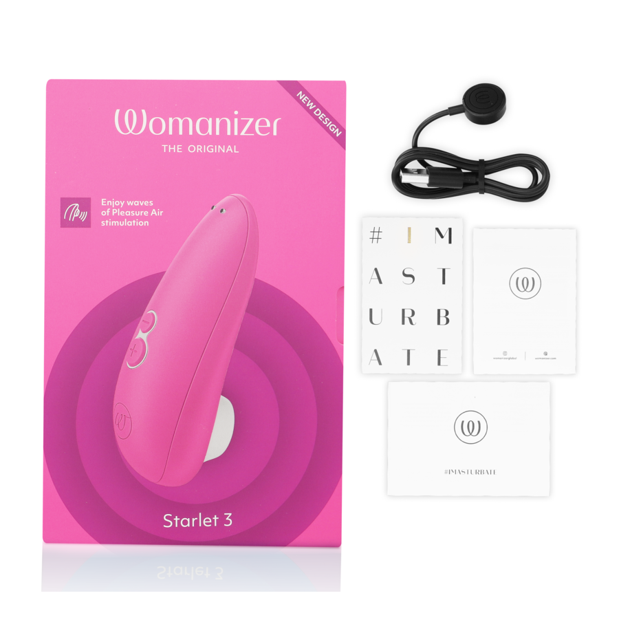 WOMANIZER - STIMULATEUR CLITORIS STARLET 3 ROSE WOMANIZER - STIMULATEUR CLITORIS STARLET 3 ROSE