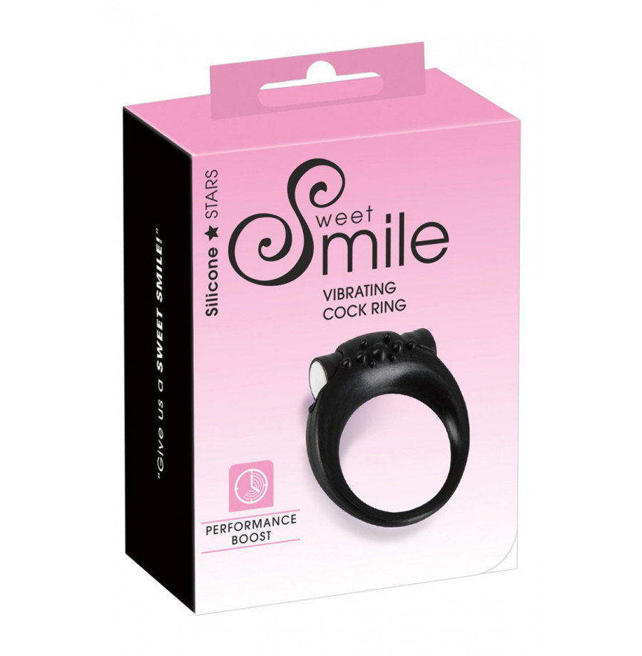 Anneau de pénis vibrant en silicone - Sweet Smile