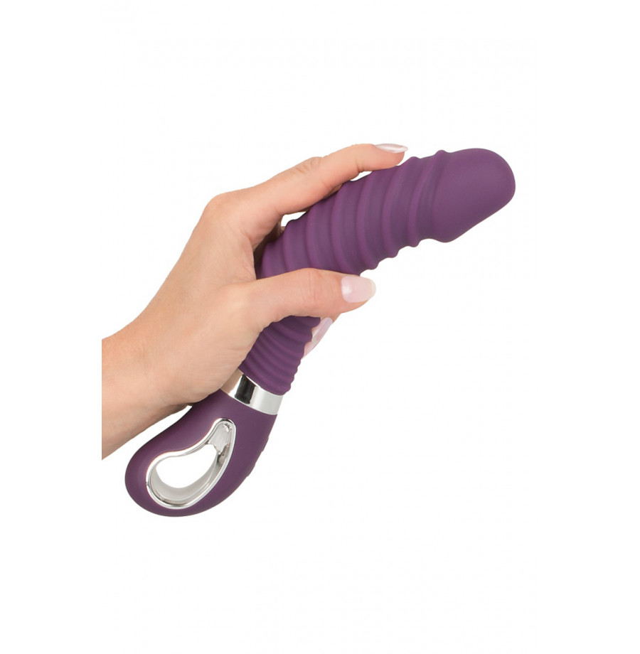 Vibro chauffant rechargeable 23,5 x 4,1 cm - Sweet Smile