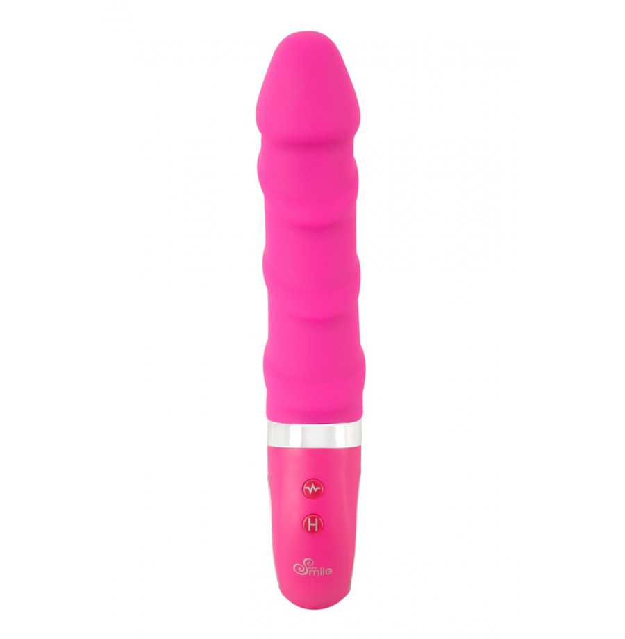 Vibro chauffant rechargeable 22,8 x 4 cm - Sweet Smile