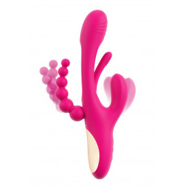 Triple vibro avec langue oscillante - Sweet Smile
