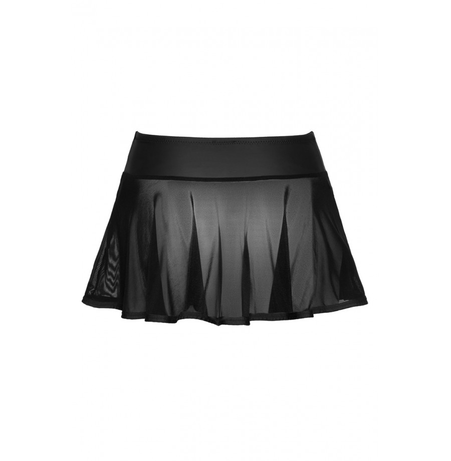 Mini-jupe noire transparente - Cottelli PARTY