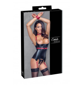 Ensemble ouvert avec collier et menottes - Cotelli Bondage