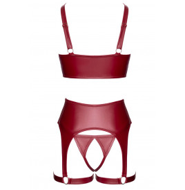 Ensemble seins nus 3 pièces Rouge - Cottelli LINGERIE