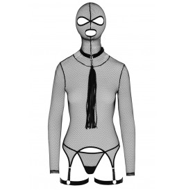 Ensemble lingerie résille et accessoires BDSM - Bad Kitty
