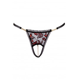 String dentelle ouvert bicolore - Cottelli LINGERIE