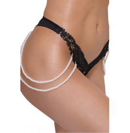 String Rio avec chaines de perles - Cottelli LINGERIE 
