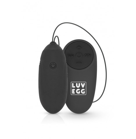 Oeuf vibrant télécommandé noir - LUV EGG
