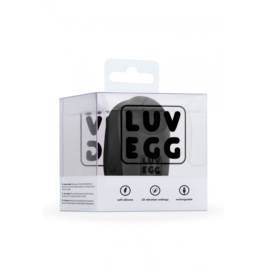 Oeuf vibrant télécommandé noir - LUV EGG