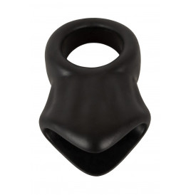 Cock Ring avec Ball Stretcher liquid silicone - Erecto 