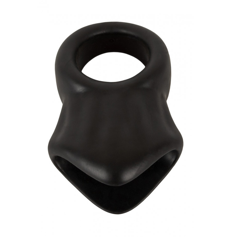 Cock Ring avec Ball Stretcher liquid silicone - Erecto 