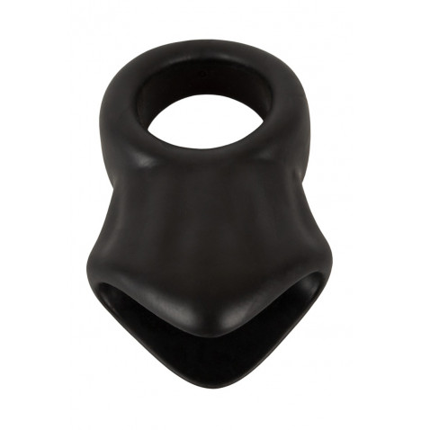 Cock Ring avec Ball Stretcher liquid silicone - Erecto 