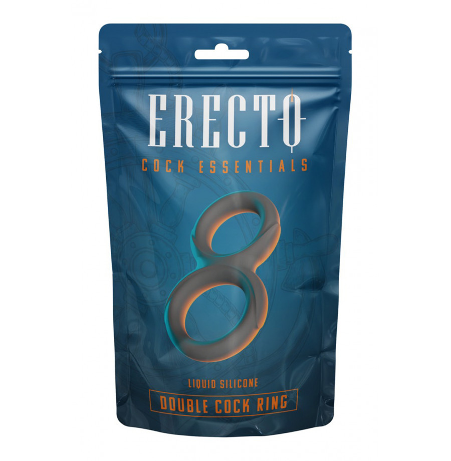 Double Cock Ring liquid silicone - Erecto