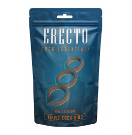 Triple Cock Ring liquid silicone - Erecto