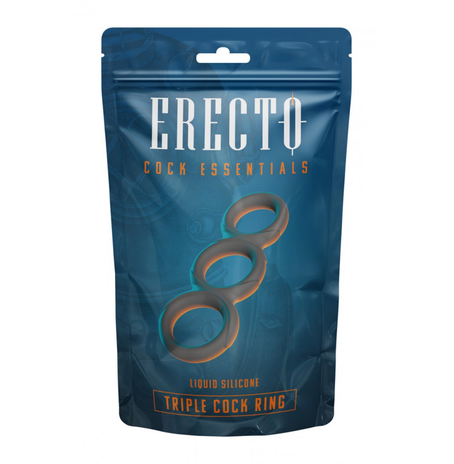 Triple Cock Ring liquid silicone - Erecto
