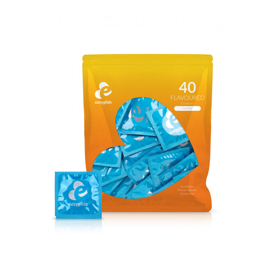 40 préservatifs parfumés - EasyGlide