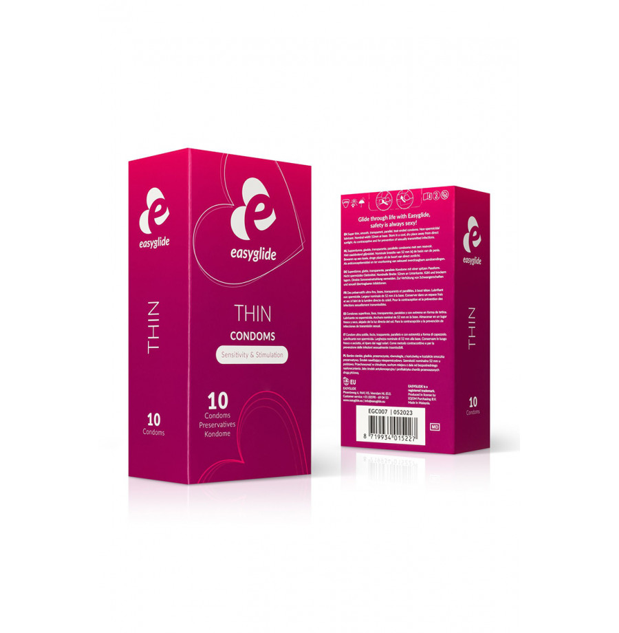 10 préservatifs Extra Fins - EasyGlide