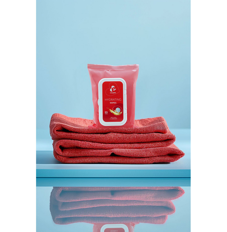 25 lingettes hydratantes avec lubrifiant et huiles - EasyGlide