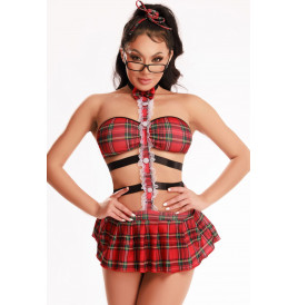 Tenue étudiante sexy 4 pièces - J Lingerie