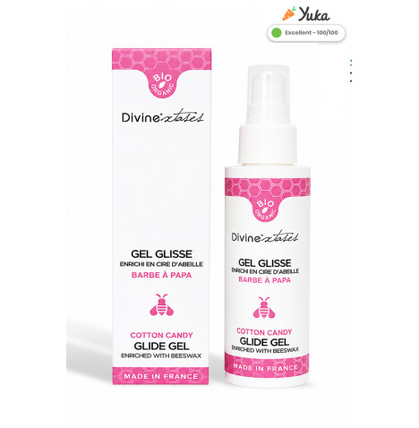 Lubrifiant Bio Barbe à papa 100ml - Divinexstases